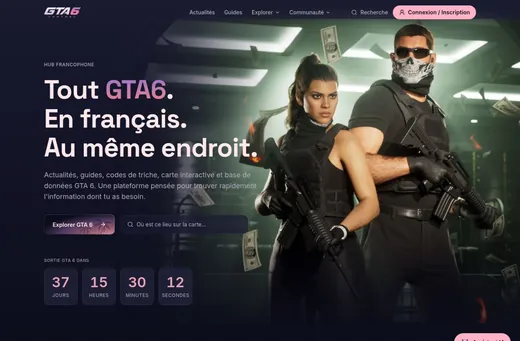 GTA6 Central French-language website preview