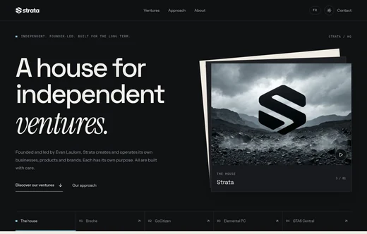 Strata English-language website preview