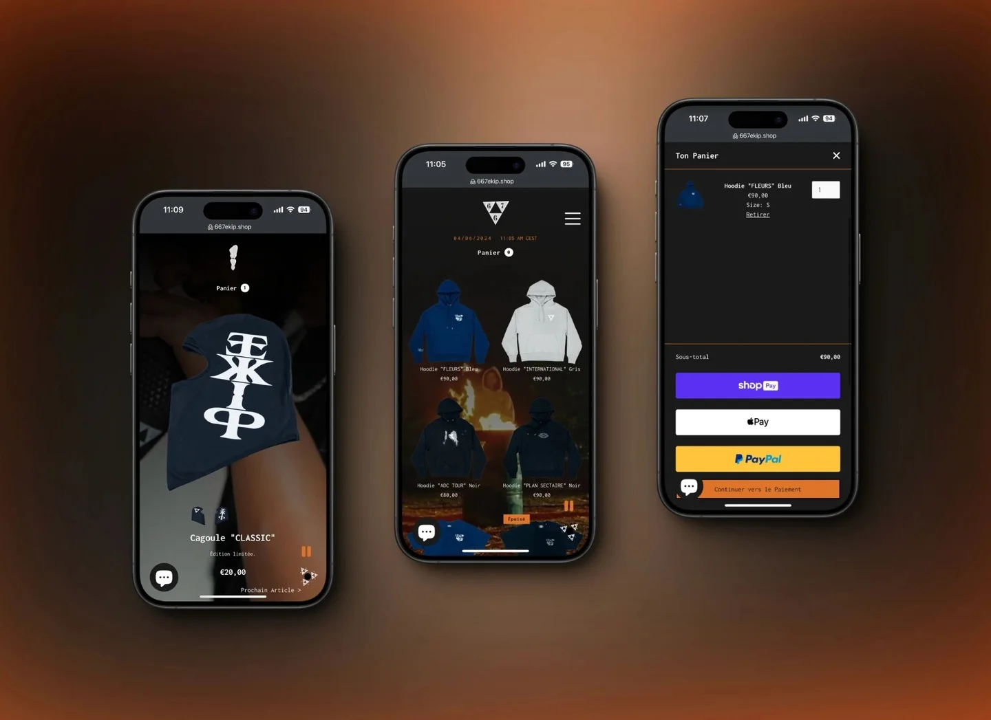 667 product pages and checkout on mobile
